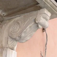 Balconies with marble modillions<br>