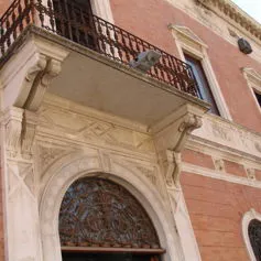 Balconies with marble modillions<br>
