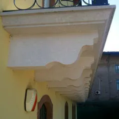 Balconies with marble modillions<br>