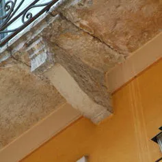Balconies with marble modillions<br>