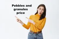 Price of high-quality marble and granite pebbles and granules